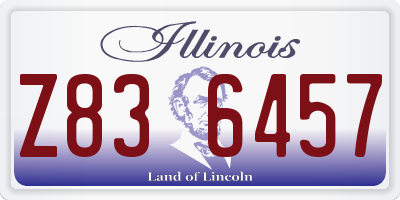 IL license plate Z836457