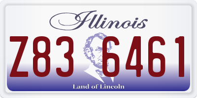 IL license plate Z836461
