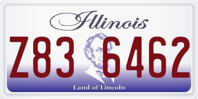 IL license plate Z836462