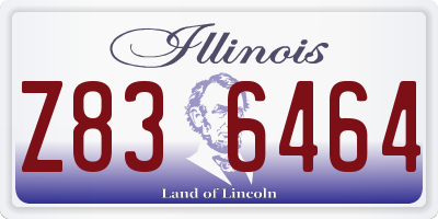 IL license plate Z836464