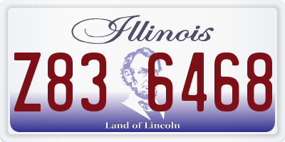 IL license plate Z836468