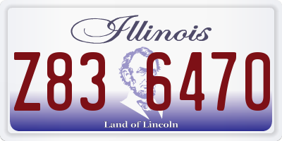IL license plate Z836470
