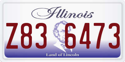 IL license plate Z836473