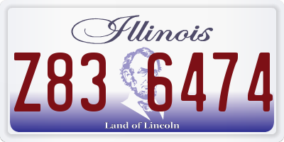 IL license plate Z836474