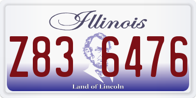 IL license plate Z836476