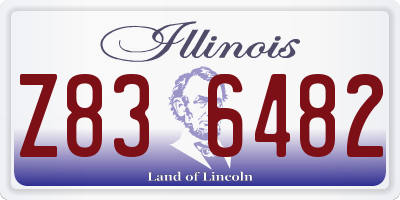 IL license plate Z836482