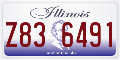 IL license plate Z836491
