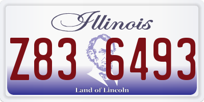 IL license plate Z836493