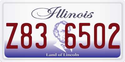 IL license plate Z836502