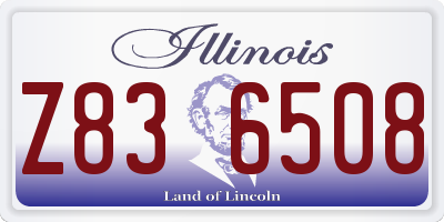 IL license plate Z836508
