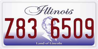 IL license plate Z836509