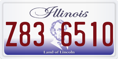 IL license plate Z836510