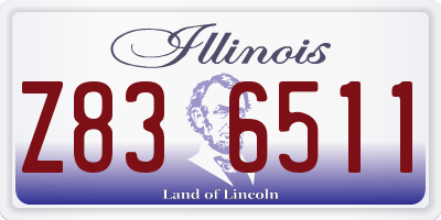 IL license plate Z836511