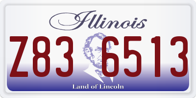 IL license plate Z836513