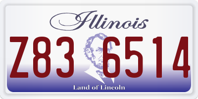 IL license plate Z836514