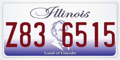 IL license plate Z836515