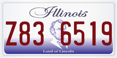 IL license plate Z836519