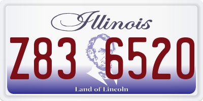 IL license plate Z836520
