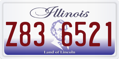 IL license plate Z836521