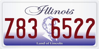 IL license plate Z836522
