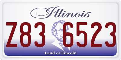 IL license plate Z836523