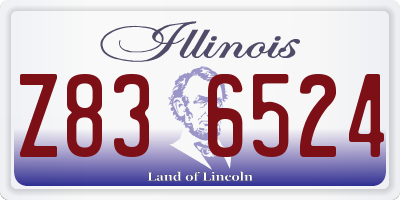 IL license plate Z836524