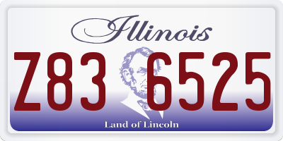 IL license plate Z836525