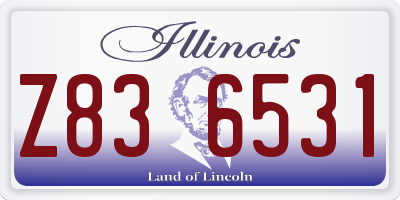 IL license plate Z836531