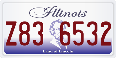 IL license plate Z836532