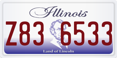 IL license plate Z836533