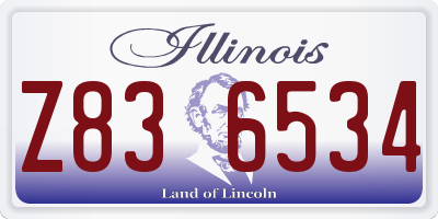 IL license plate Z836534