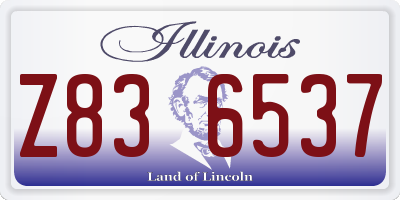 IL license plate Z836537