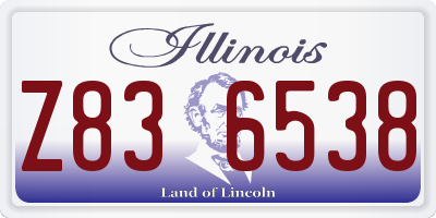 IL license plate Z836538