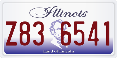 IL license plate Z836541