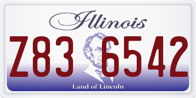 IL license plate Z836542