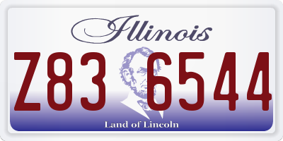 IL license plate Z836544