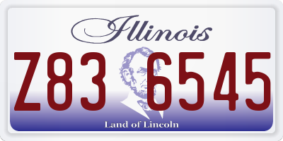 IL license plate Z836545