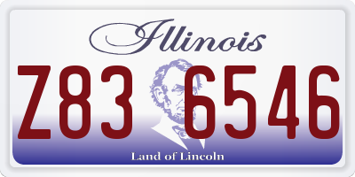 IL license plate Z836546