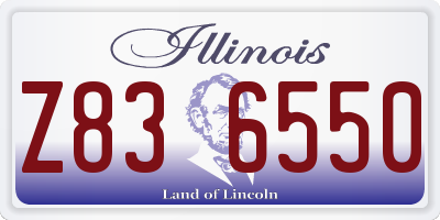 IL license plate Z836550