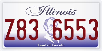IL license plate Z836553