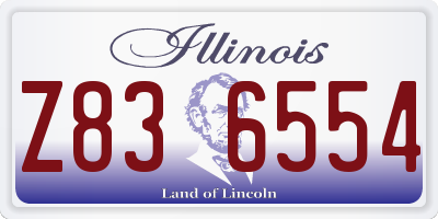 IL license plate Z836554