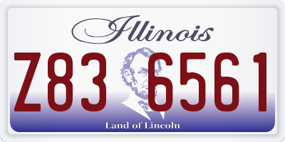 IL license plate Z836561