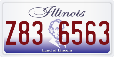 IL license plate Z836563