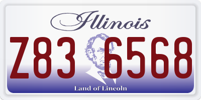 IL license plate Z836568