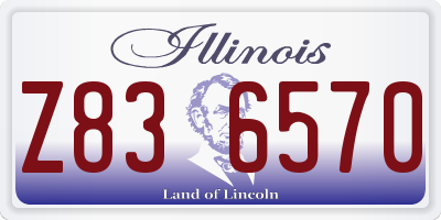 IL license plate Z836570