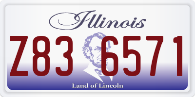 IL license plate Z836571