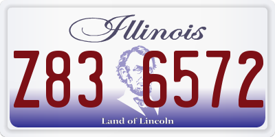 IL license plate Z836572