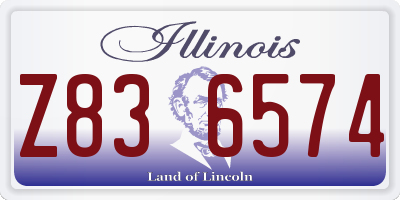 IL license plate Z836574