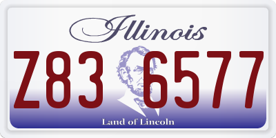 IL license plate Z836577