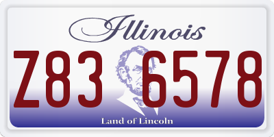 IL license plate Z836578